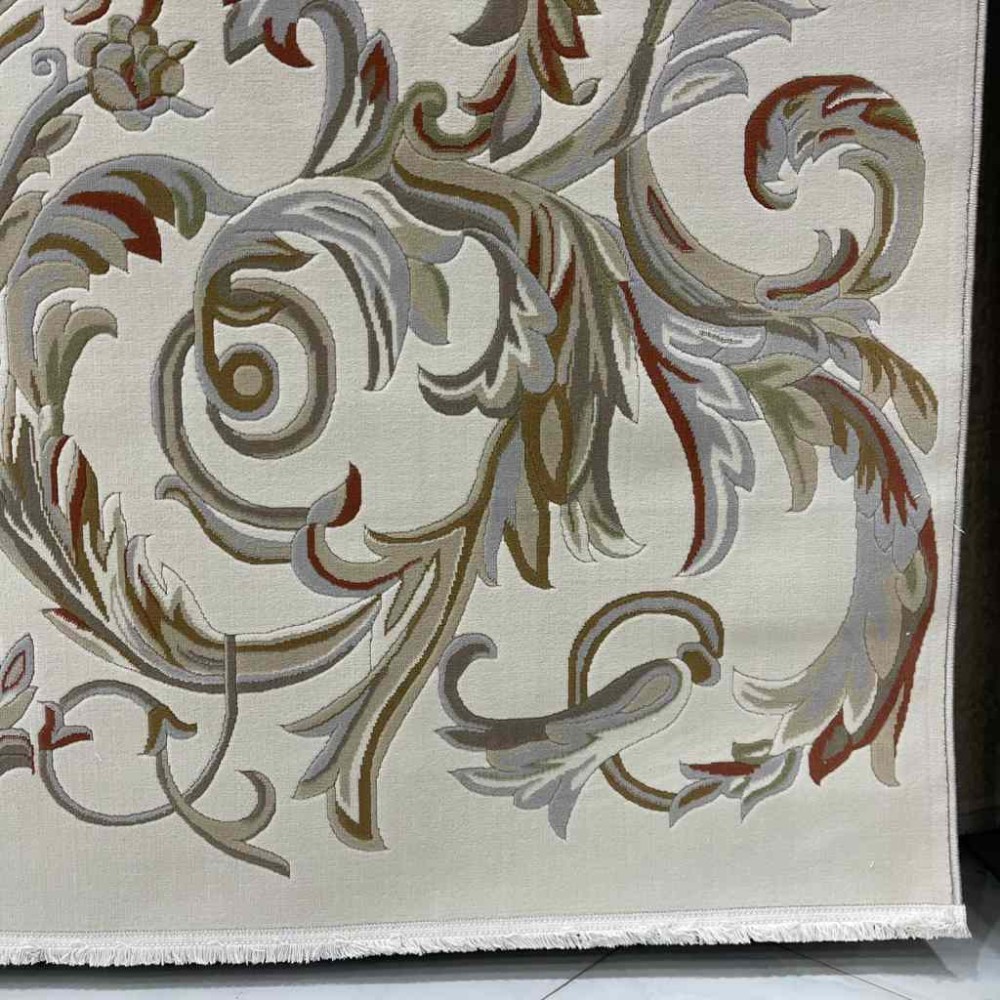 سجاد تركي اناقة نقش فرنسي J941DC كريم مولتي مقاس 50*80