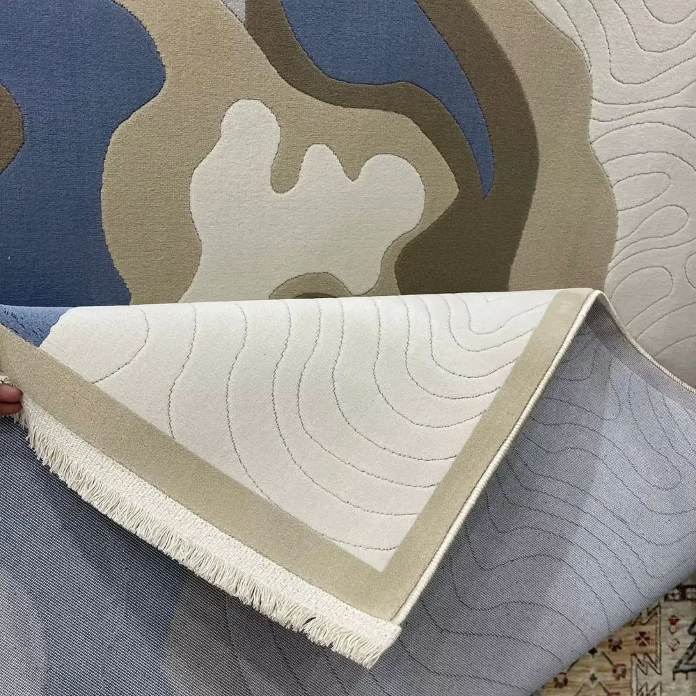 سجاد اناقة تركي SRC15A كريم رصاصي مقاس 300*400