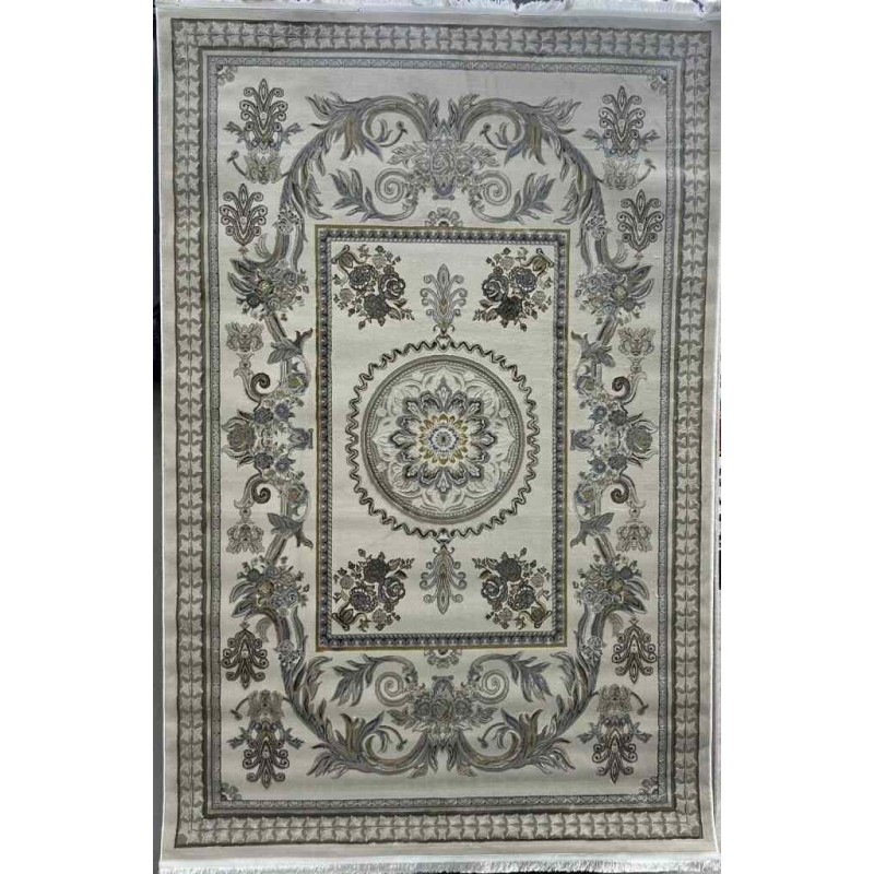 سجاد شرقي اليزا نقش ايراني تركي A6169A بيج ازرق فاتح مقاس 80*150
