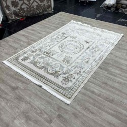 سجاد شرقي اليزا نقش ايراني تركي A6169A بيج ازرق فاتح مقاس 100*200