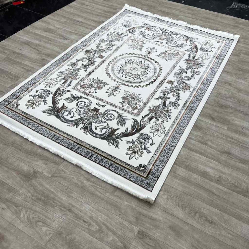 سجاد شرقي اليزا نقش ايراني تركي A6169A كريم توروتكو كريم مقاس 50*80