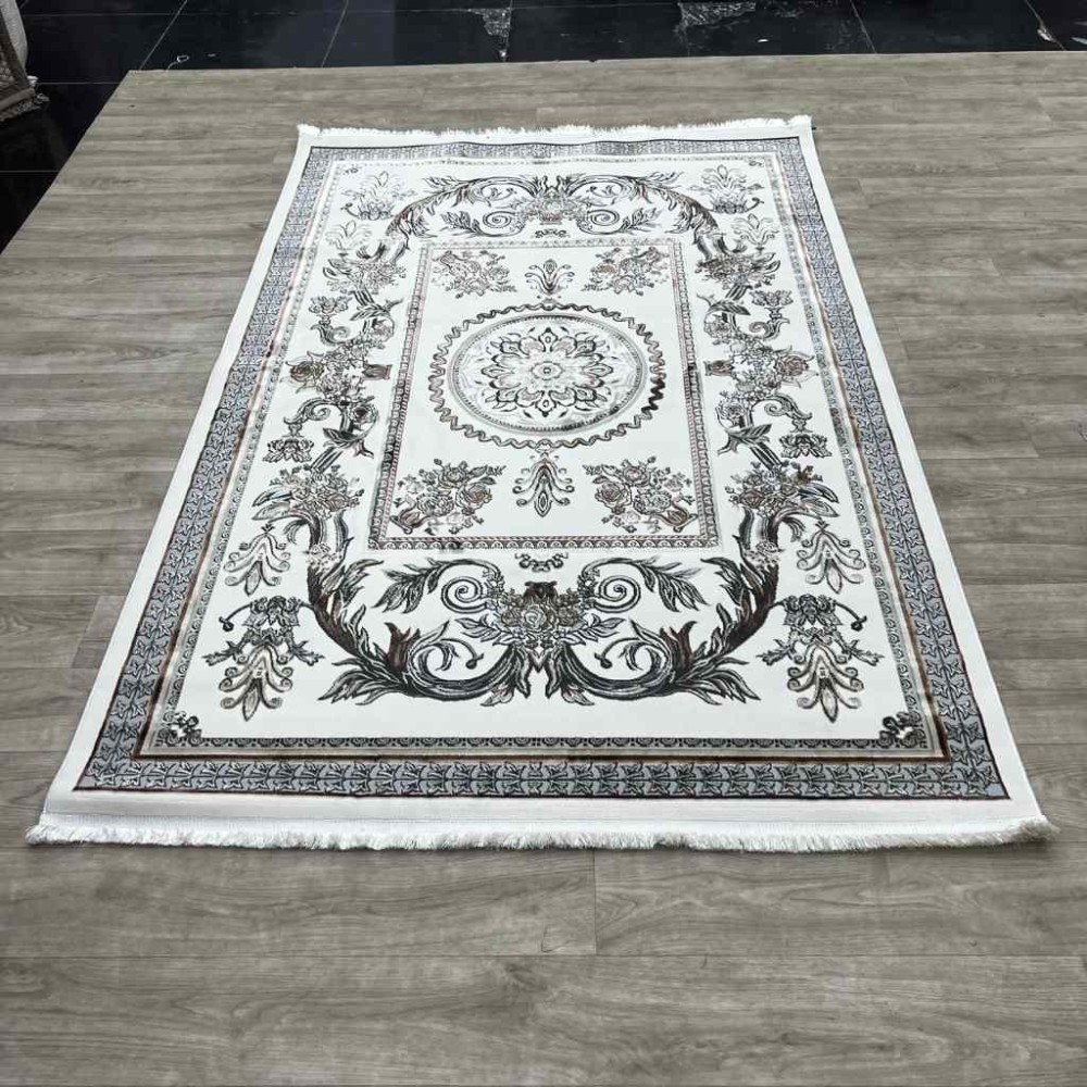 سجاد شرقي اليزا نقش ايراني تركي A6169A كريم توروتكو كريم مقاس 50*80