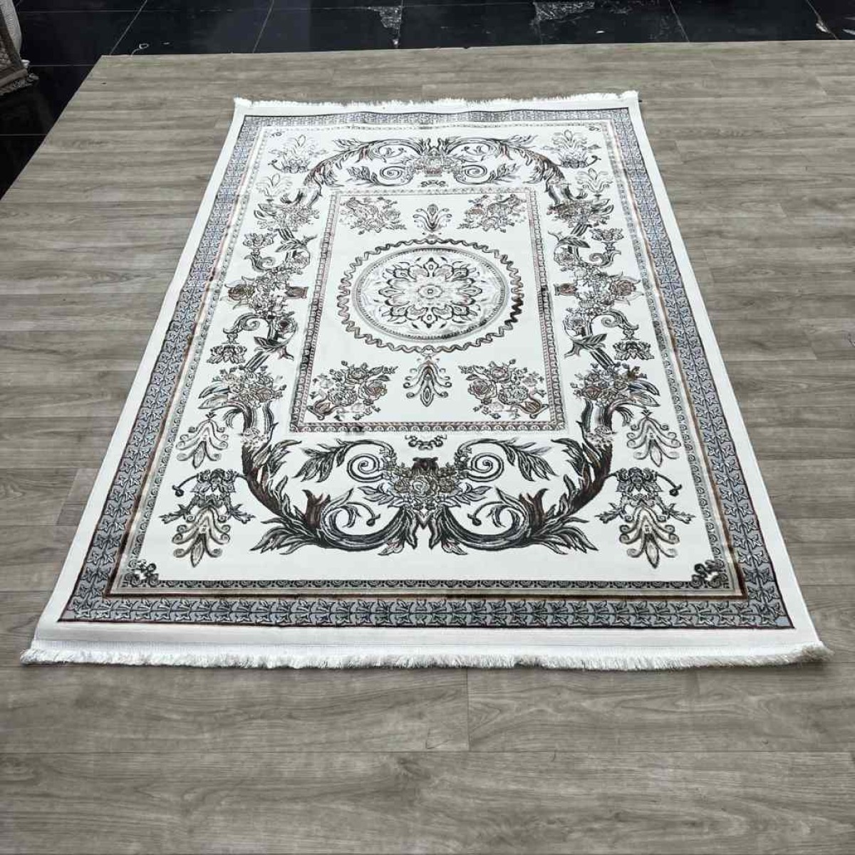 سجاد شرقي اليزا نقش ايراني تركي A6169A كريم توروتكو كريم مقاس 80*150
