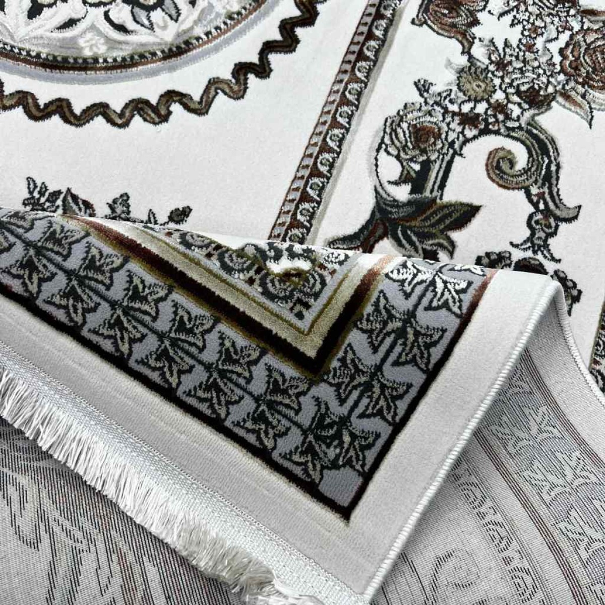 سجاد شرقي اليزا نقش ايراني تركي A6169A كريم توروتكو كريم مقاس 80*150