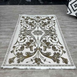 سجاد تركي اليزا نقش فرنسي تركي A6169A بيج كوكن ذهبي مقاس 100*200