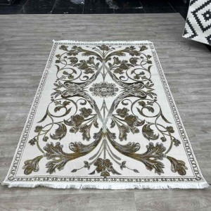 سجاد تركي اليزا نقش فرنسي تركي A6169A بيج كوكن ذهبي مقاس 80*150