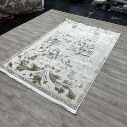 سجاد تركي اليزا نقش فرنسي تركي A6169A بيج كوكن ذهبي مقاس 100*200