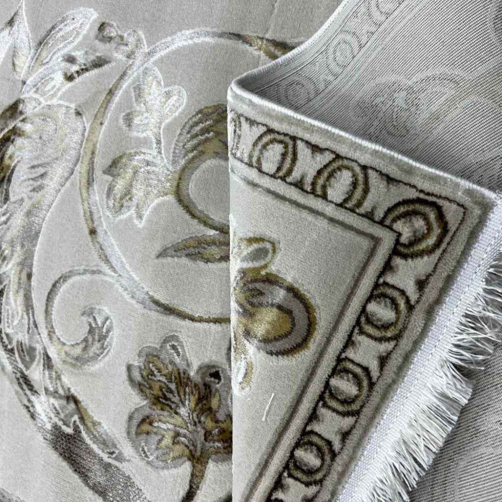 سجاد تركي اليزا نقش فرنسي تركي A6169A بيج كوكن ذهبي مقاس 50*80