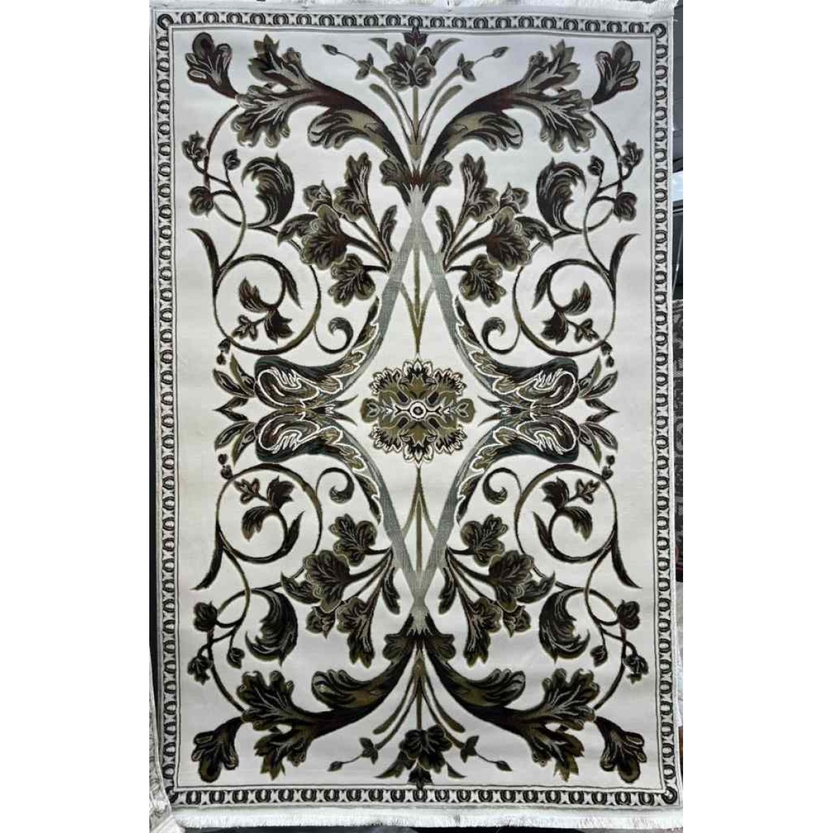 سجاد تركي اليزا نقش فرنسي تركي A6169A كريم ذهبي مقاس 300*400