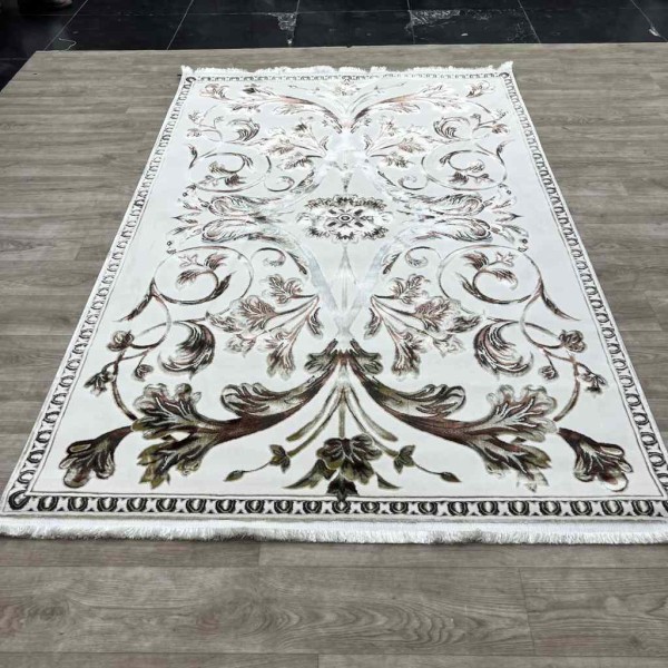 سجاد تركي اليزا نقش فرنسي تركي A6169A كريم ذهبي مقاس 100*200