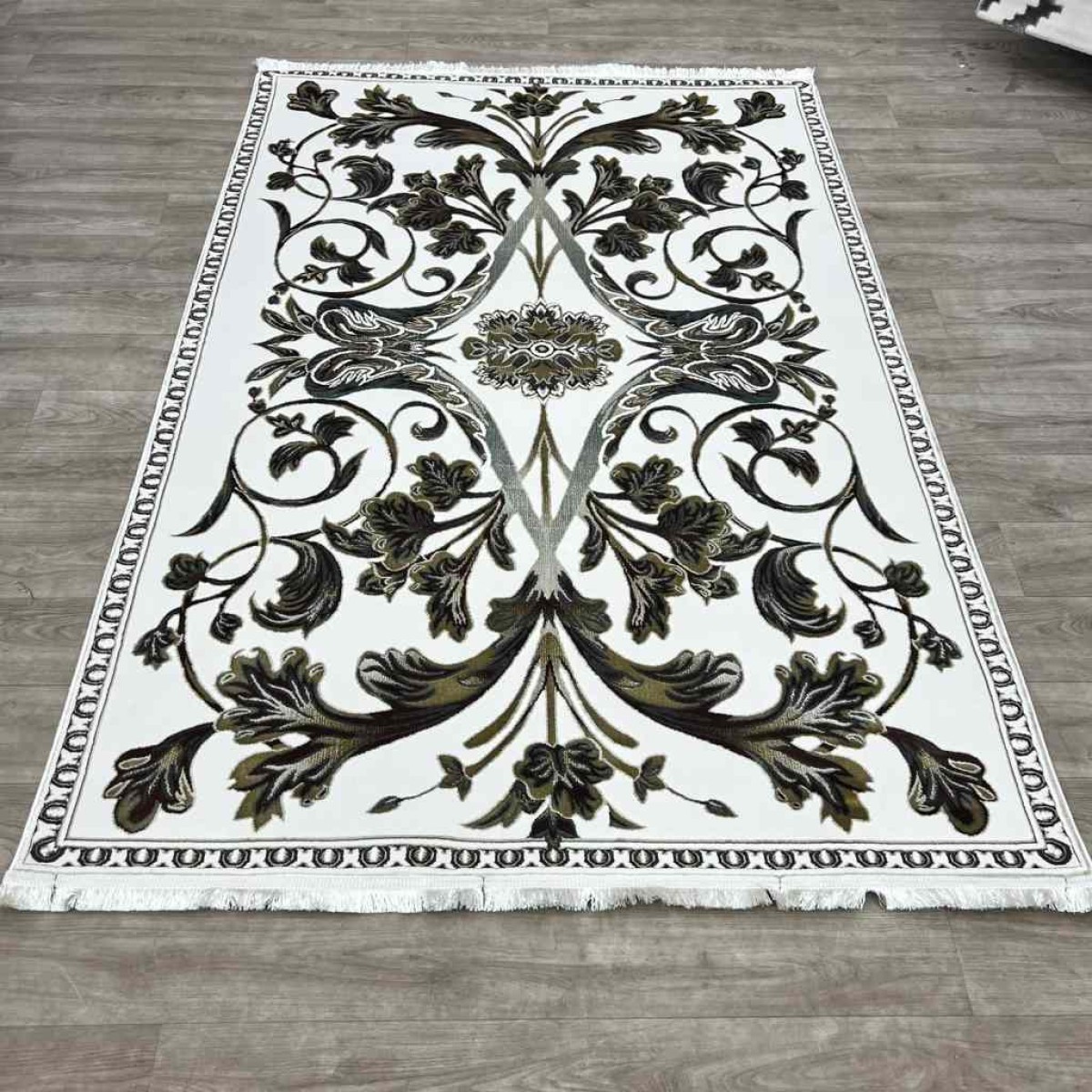 سجاد تركي اليزا نقش فرنسي تركي A6169A كريم ذهبي مقاس 300*400