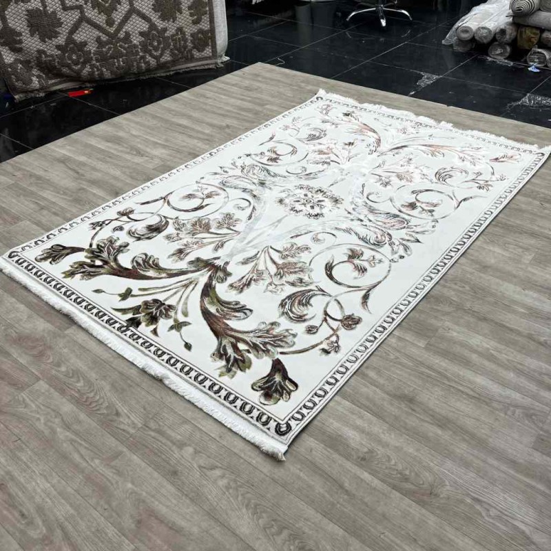 سجاد تركي اليزا نقش فرنسي تركي A6169A كريم ذهبي مقاس 50*80