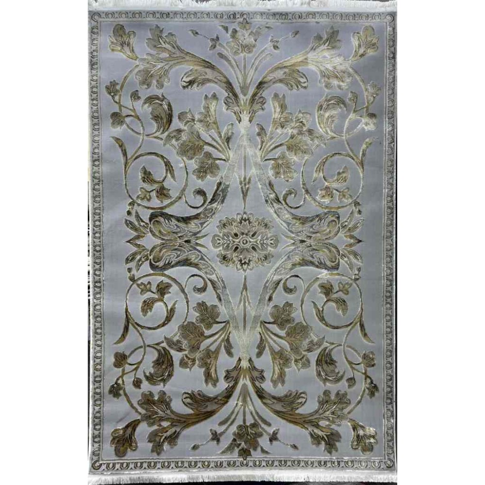 سجاد تركي اليزا نقش فرنسي تركي A6169A رصاصي ذهبي مقاس 80*150