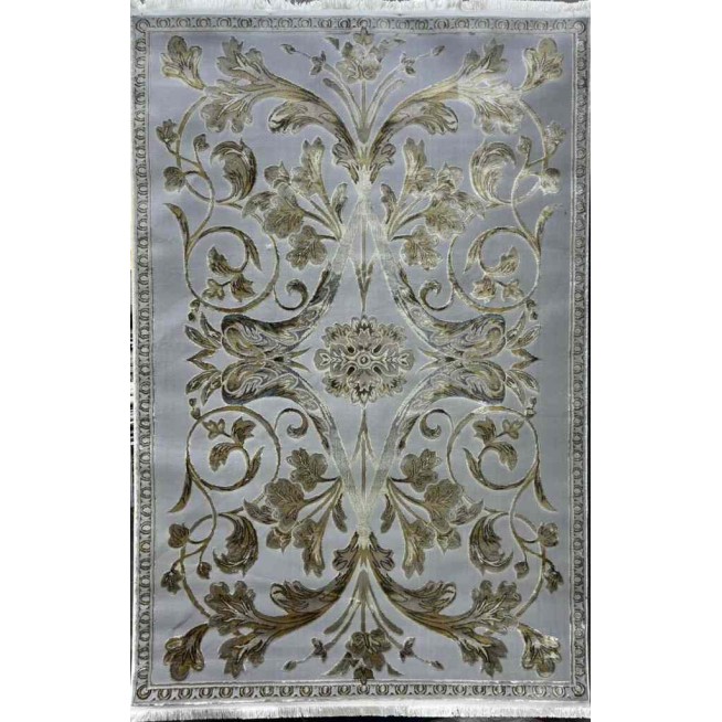 سجاد تركي اليزا نقش فرنسي تركي A6169A رصاصي ذهبي مقاس 80*150