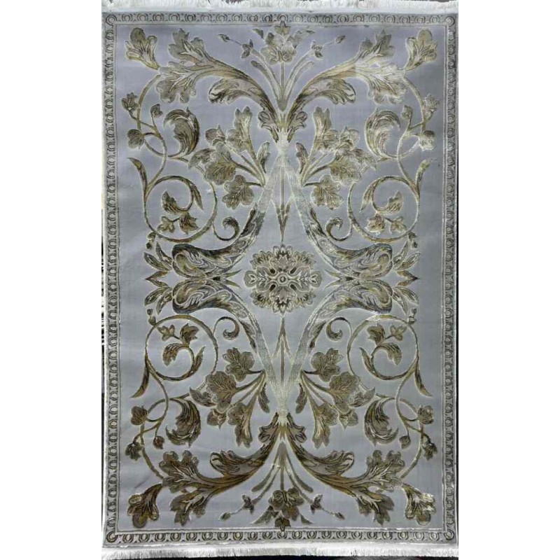 سجاد تركي اليزا نقش فرنسي تركي A6169A رصاصي ذهبي مقاس  50*80