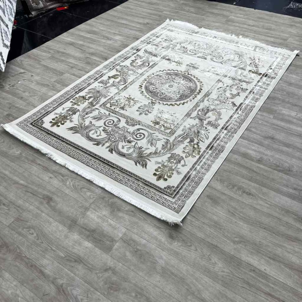 سجاد شرقي اليزا نقش ايراني تركي 36023A بيج كوكين تيلا مقاس 150*220