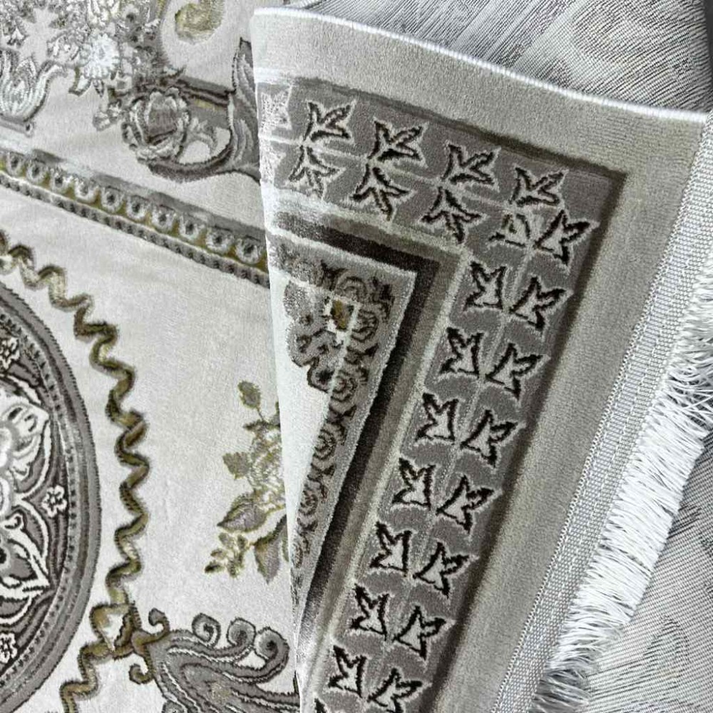 سجاد شرقي اليزا نقش ايراني تركي 36023A بيج كوكين تيلا مقاس 150*220