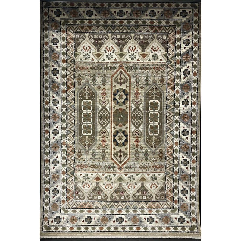 سجاد ليفون بوهيمي تركي L6952 بيج D84949 مقاس 80*150 - سجاد بوهيمي