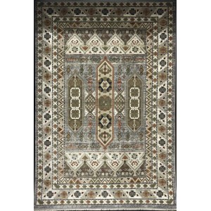 سجاد ليفون بوهيمي تركي L6952 رصاصي D84747 مقاس 80*150