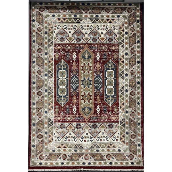 سجاد ليفون بوهيمي تركي L6952 احمر D84X9X مقاس 100*300