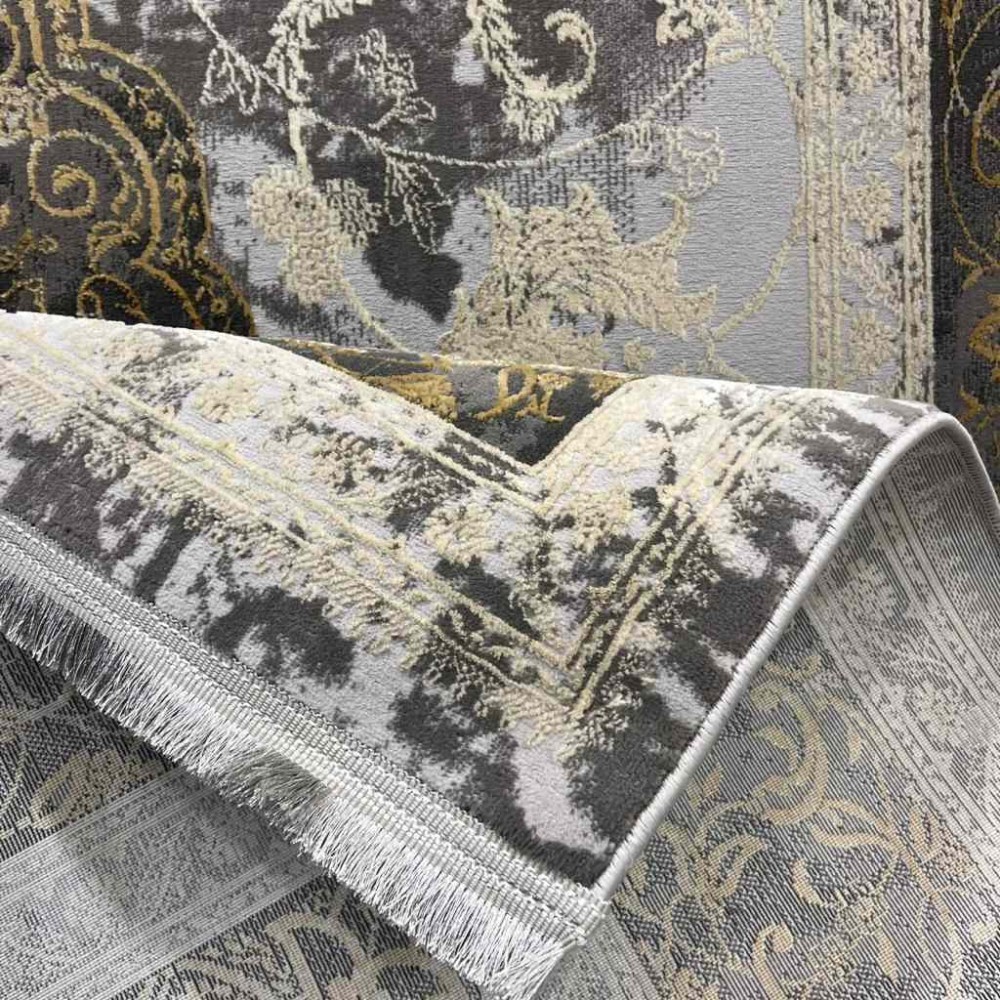 سجاد ليزا كولد تركي ذهبي مقاس 50*80