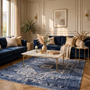سجاد لونا بوهيمي تركي ODO9A سماوي مقاس 200*300