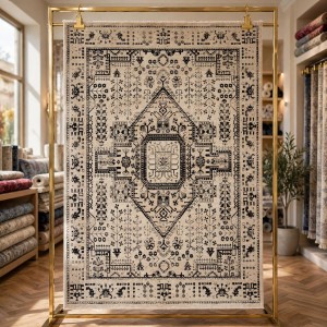 سجاد لونا بوهيمي تركي ODO9A كريم مقاس 150*220