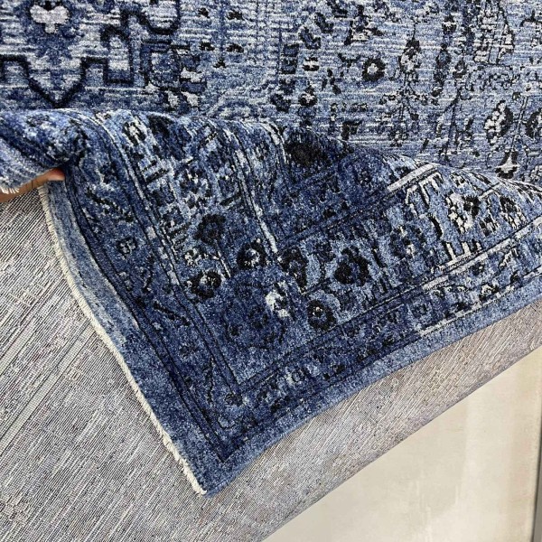 سجاد لونا بوهيمي تركي OE72C سماوي مقاس 250*350