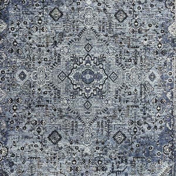 سجاد لونا بوهيمي تركي OE72C سماوي مقاس 250*350