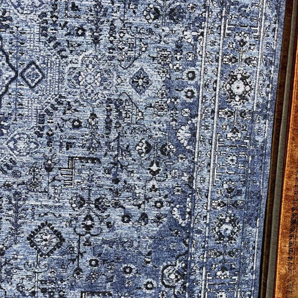 سجاد لونا بوهيمي تركي OE72C سماوي مقاس 250*350