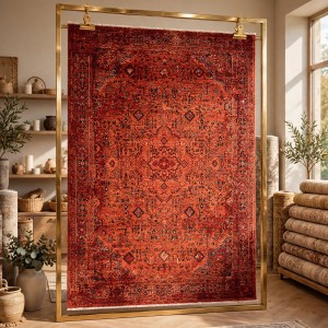 سجاد لونا بوهيمي تركي OE72C احمر مقاس 250*350