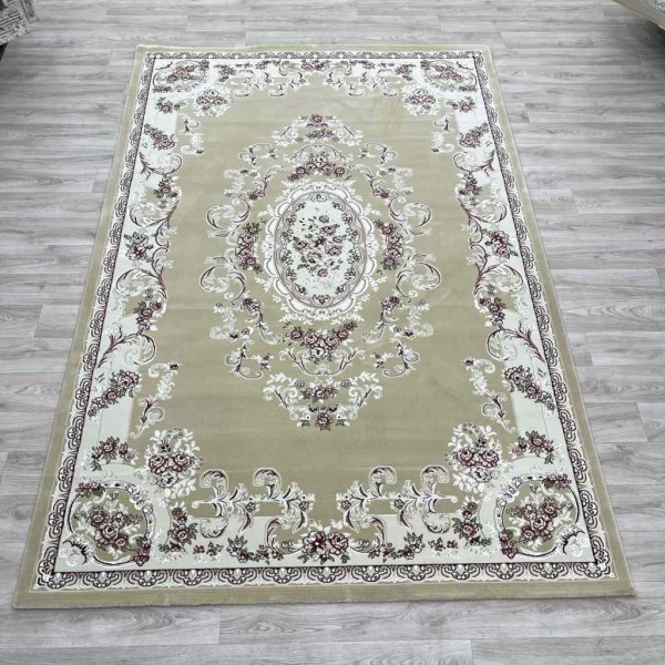سجاد تركي باريس 6989C لون بيج مقاس 500*600