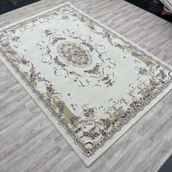 سجاد تركي باريس 6989C لون كريم مقاس 250*350