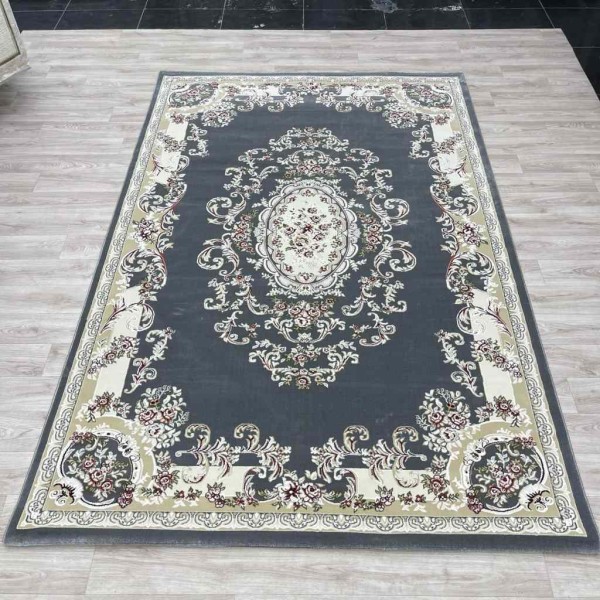 سجاد تركي باريس 6989C لون رصاصي مقاس 500*700