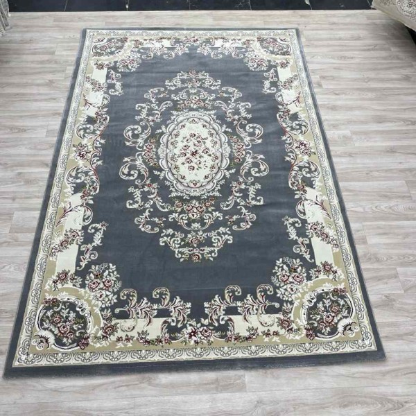 سجاد تركي باريس 6989C لون رصاصي مقاس 500*700