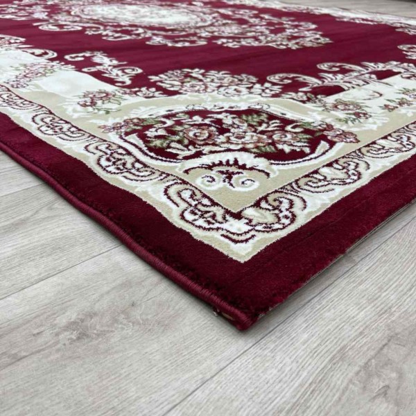 سجاد تركي باريس 6989C لون احمر عنابي مقاس 500*600