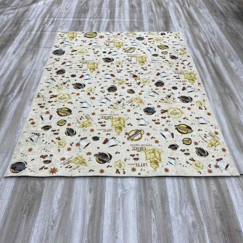 سجاد مطابخ ربل قهوه لاتيه بيج