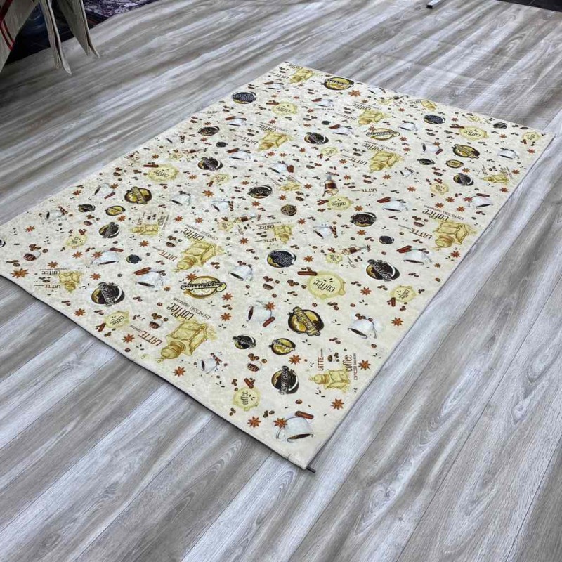 سجاد مطابخ ربل قهوه لاتيه بيج