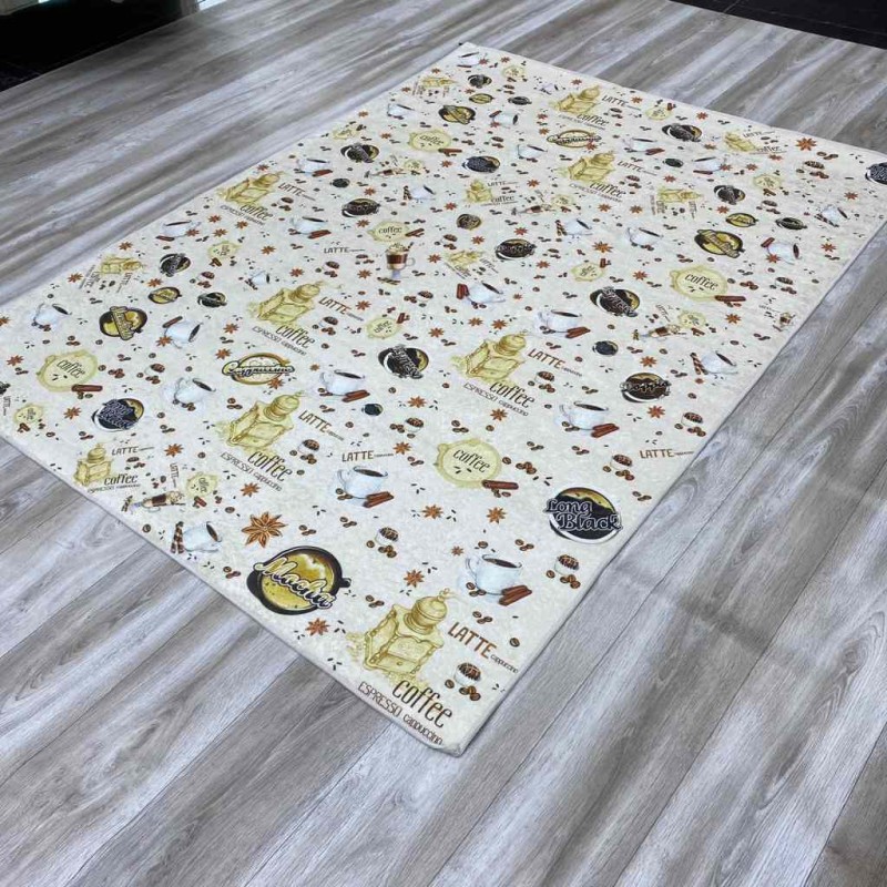 سجاد مطابخ ربل قهوه لاتيه بيج