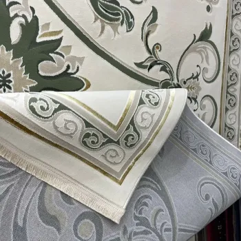 سجاد سفير تركي SRC28A كريم اخضر مقاس 150*220