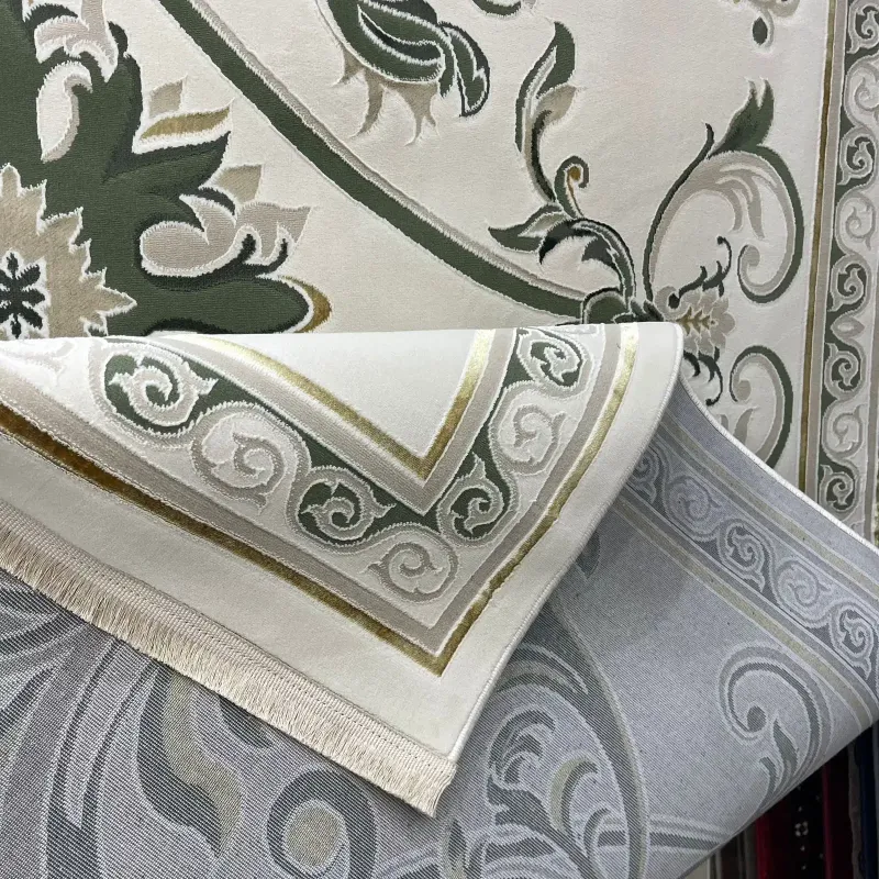 سجاد سفير تركي SRC28A كريم اخضر مقاس 250*350 - سجاد فرنسي شرقي