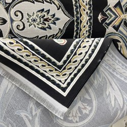 سجاد سفير تركي SRC03A اسود مولتي مقاس  300*400