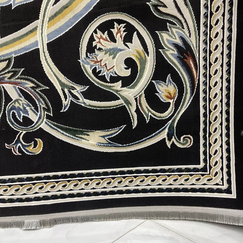 سجاد سفير تركي SRC03A اسود مولتي مقاس  300*400