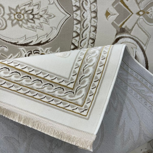 سجاد سفير تركي SRC03A كريم بيج مقاس 50*80