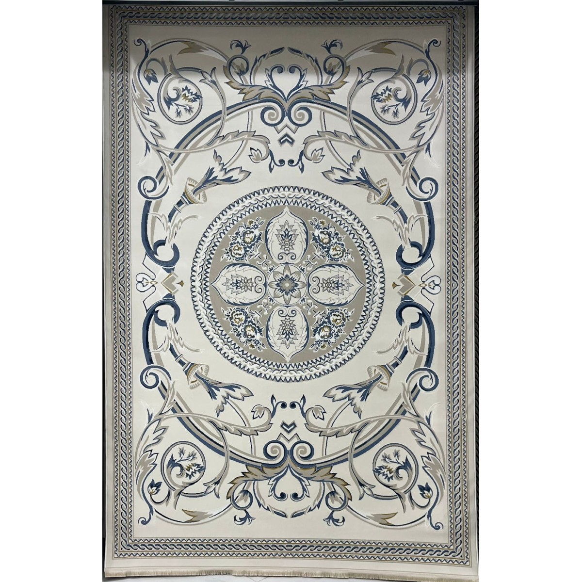 سجاد سفير تركي SRC03A كريم سماوي مقاس  250*350