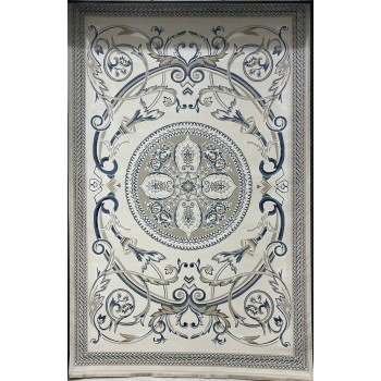 سجاد سفير تركي SRC03A كريم سماوي مقاس  300*400