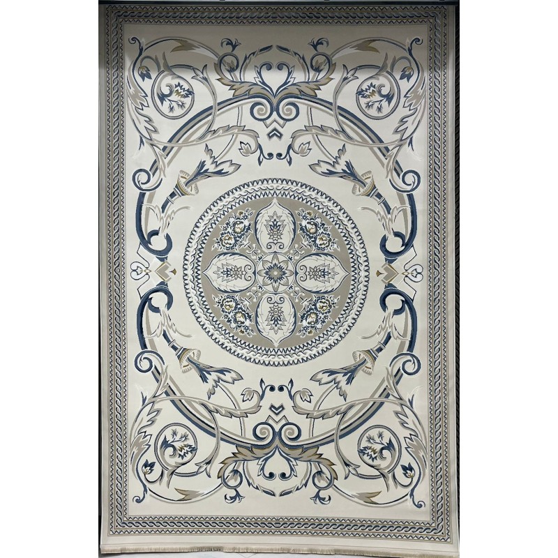 سجاد سفير تركي SRC03A كريم سماوي مقاس  250*350