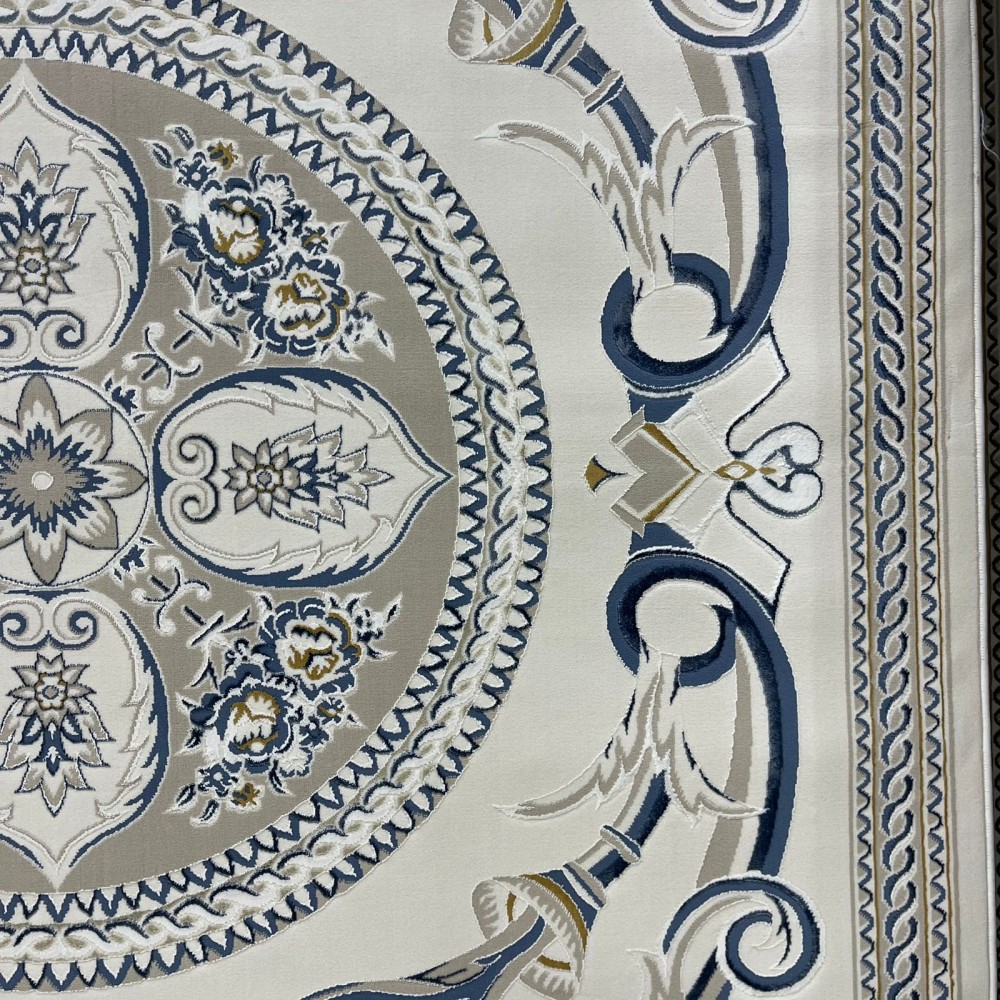 سجاد سفير تركي SRC03A كريم سماوي مقاس  300*400