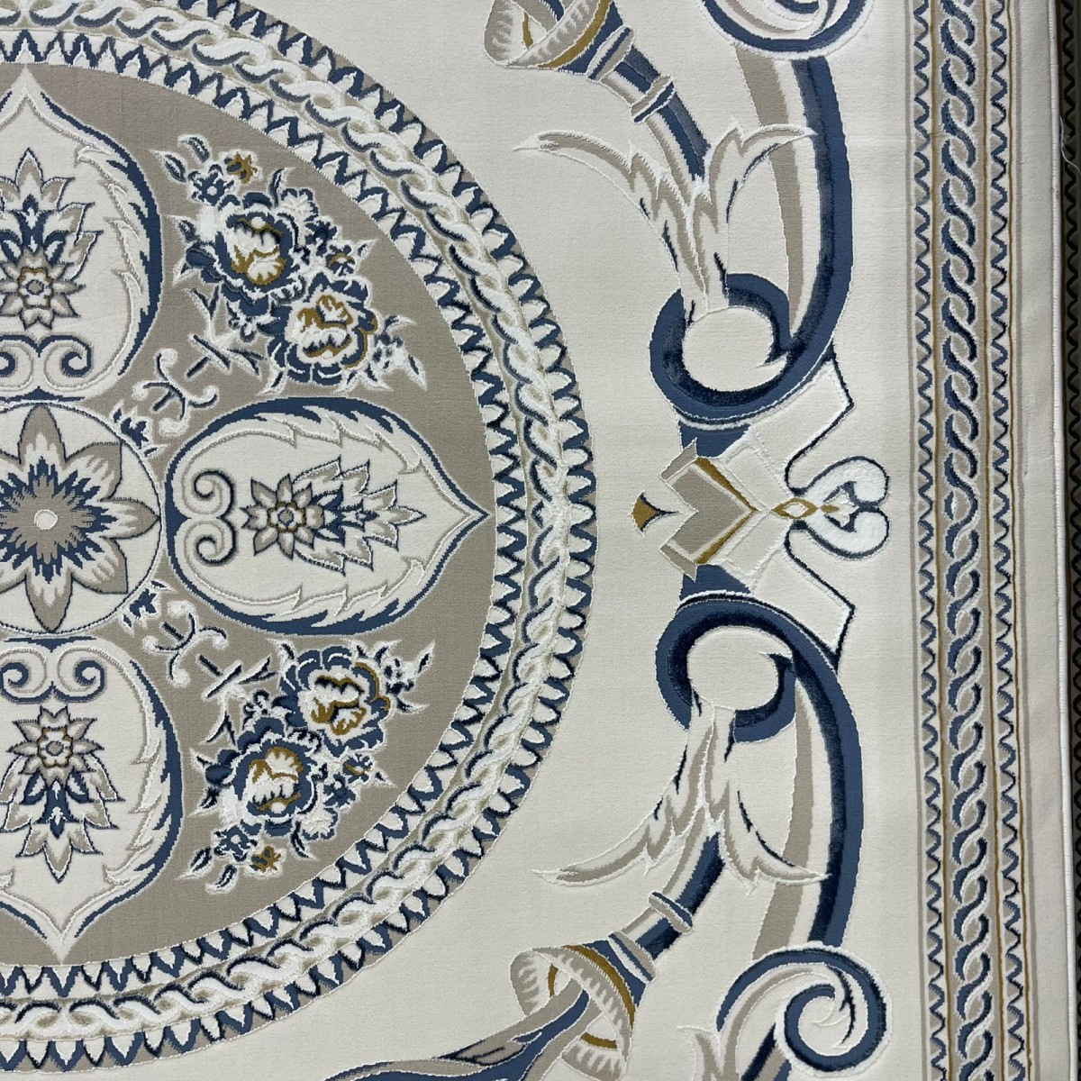 سجاد سفير تركي SRC03A كريم سماوي مقاس  250*350