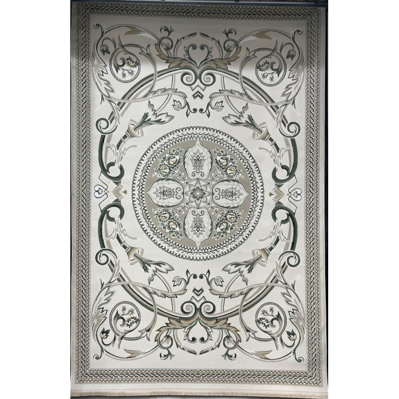 سجاد سفير تركي SRC03A كريم اخضر مقاس 50*80